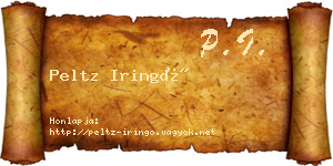 Peltz Iringó névjegykártya